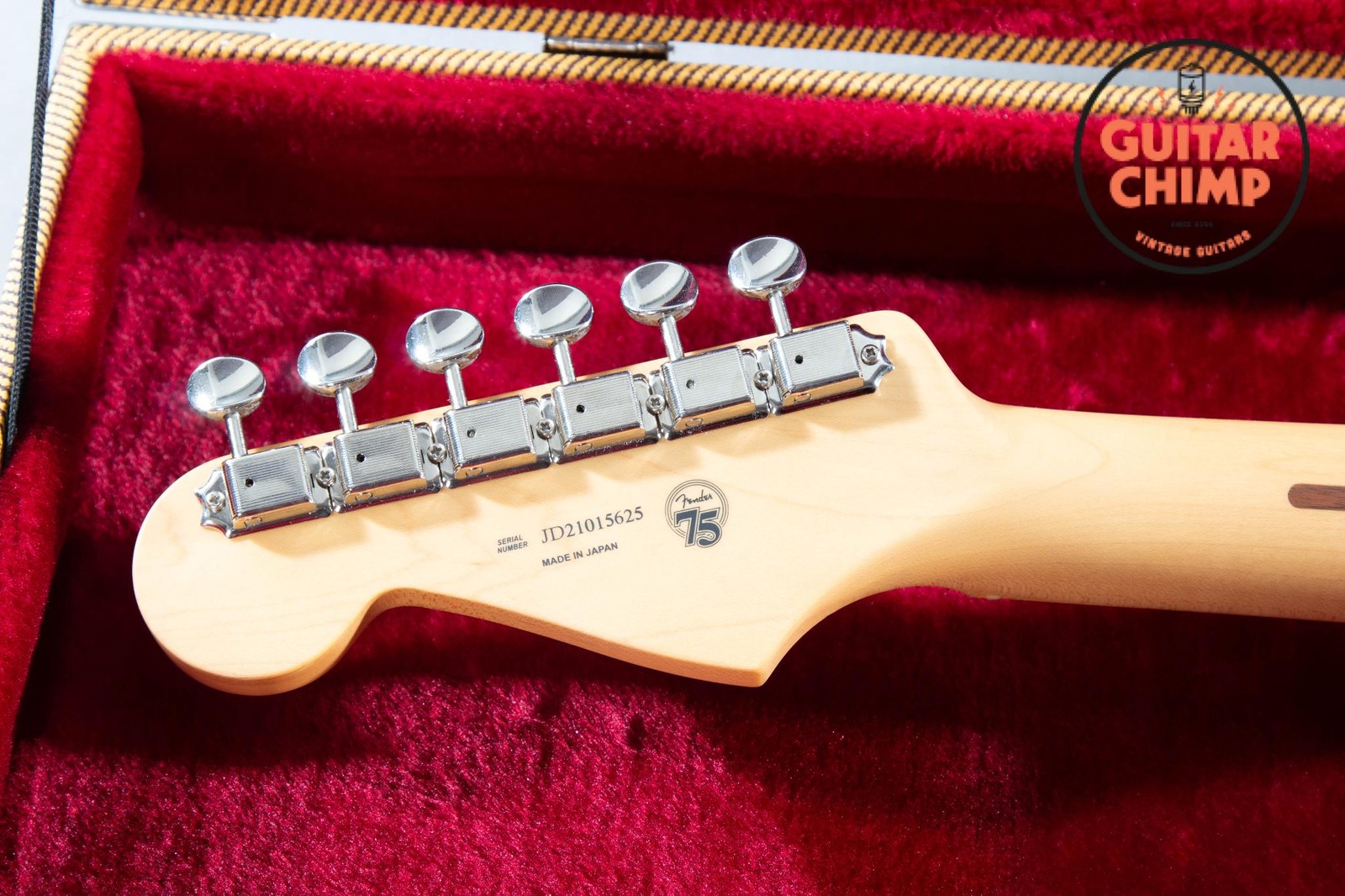 2021 Fender MIJ Japan Hybrid II Stratocaster Flamingo Pink w/ Tweed HSC