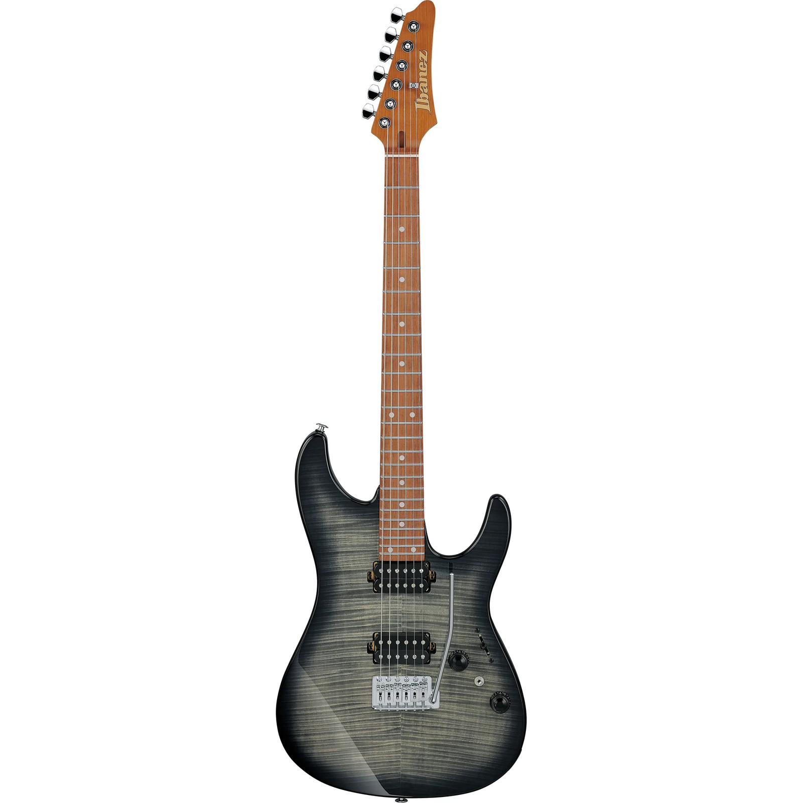 Ibanez AZ24S1F AZ Standard 6-String Electric Guitar – Transparent Black Sunburst