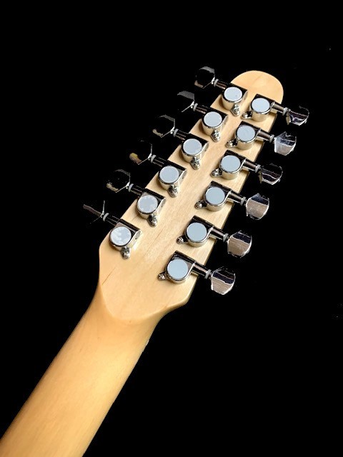 12 string electric guitar full-size exotic burl maple new telecaster style