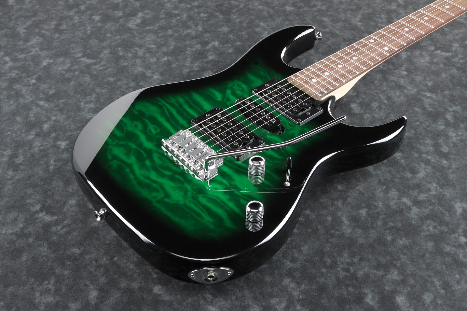 Ibanez Gio GRX70QA Transparent Emerald Burst