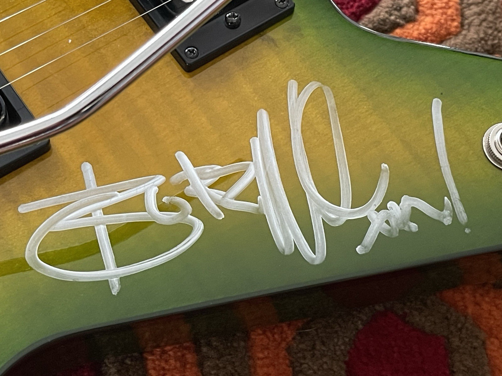 WASHBURN DIMEBAG DARRELL DIME SLIME 333 SIGNED GUITAR VINNIE PAUL DAMAGEPLAN