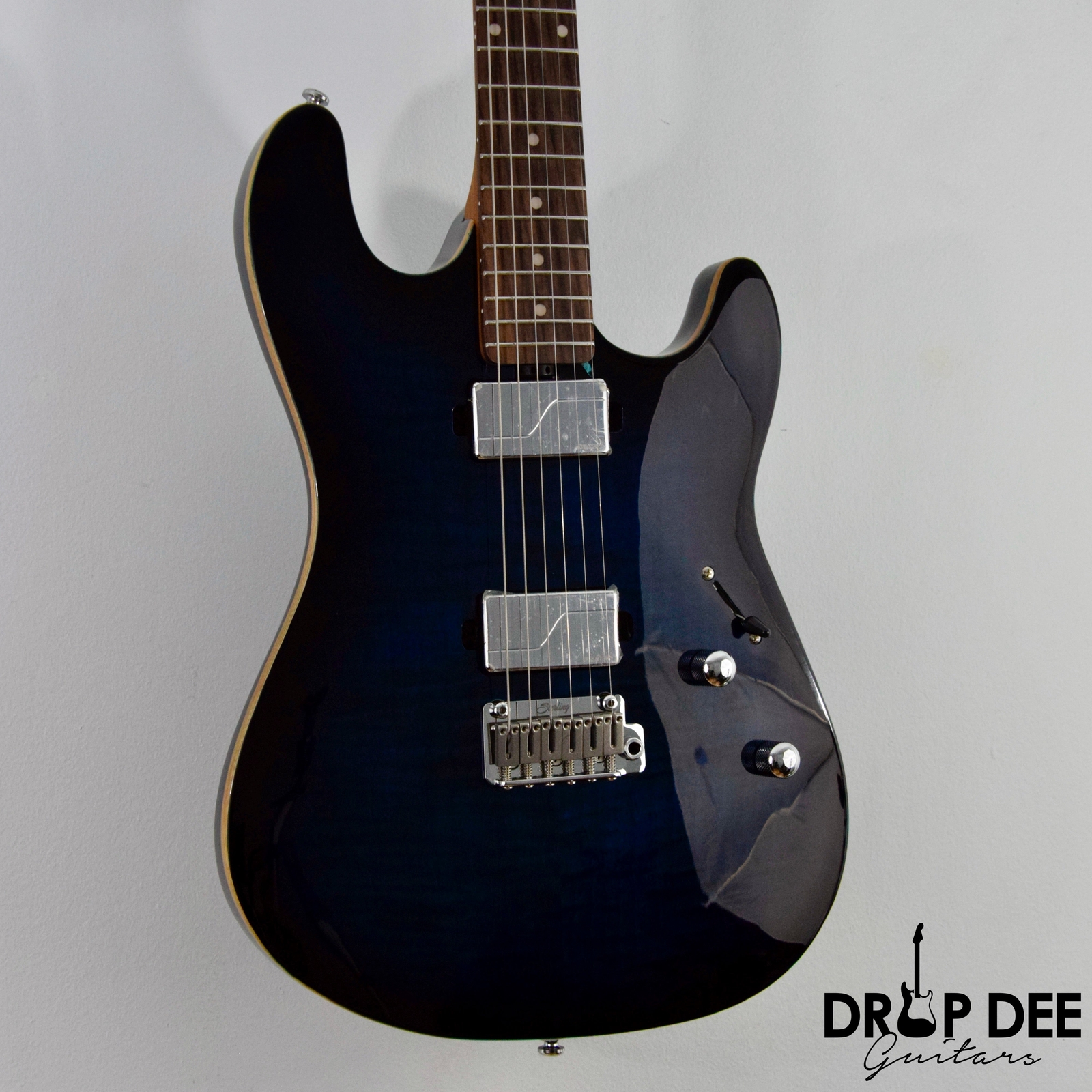 Sterling By Music Man Sabre Electric Guitar w/ Bag – Deep Blue Burst