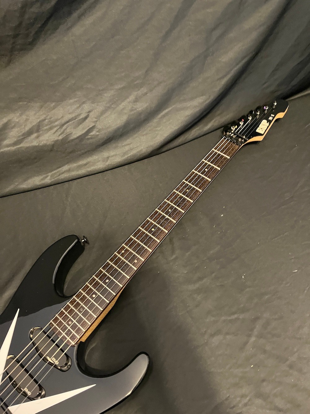 1989 Vintage ESP M-1 Guitar in Black-H/S/S EMG’s Chris DeGarmo Look W/OHSC