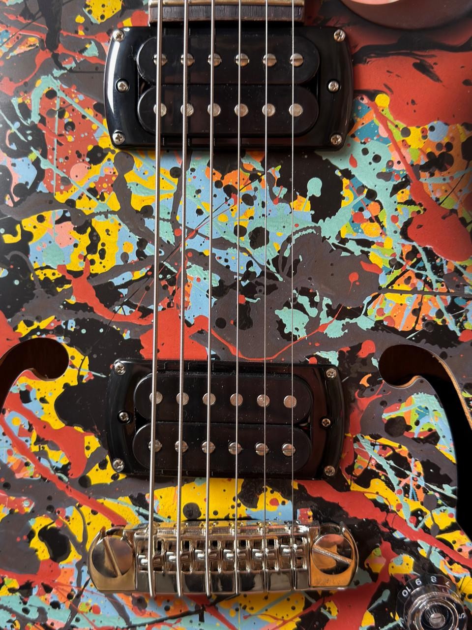 PRS SE Ed Sheeran Hollowbody I Piezo Baritone Electric Guitar – Cosmic Splash