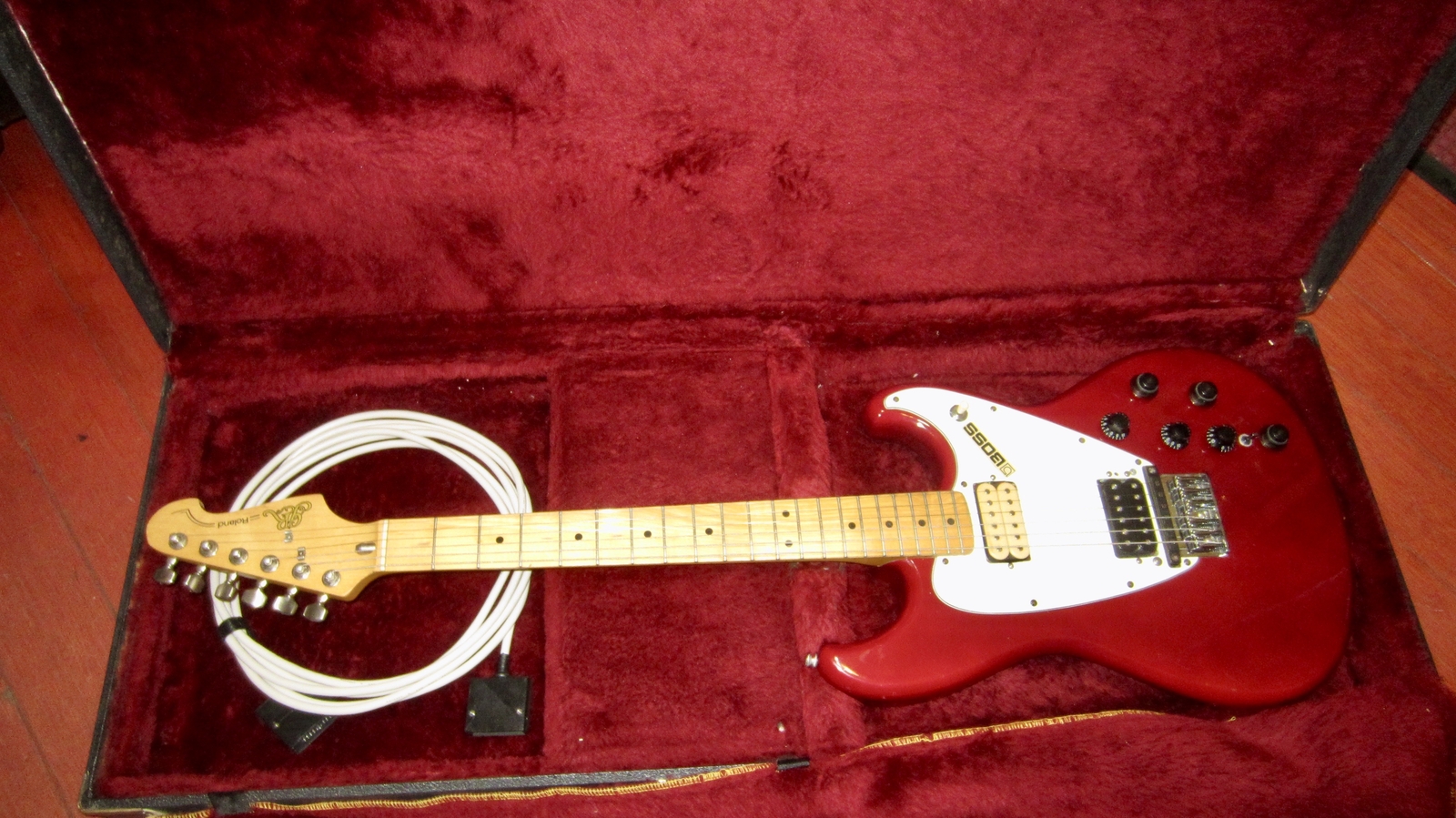 ~1985 Roland G-202 GR Synth Electric Solid Body Guitar Red