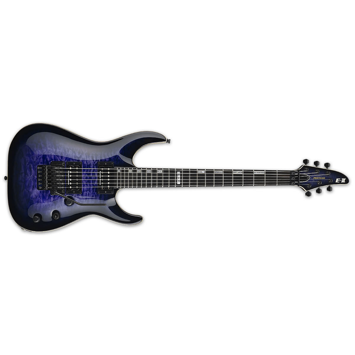 ESP E-II Horizon QM FR Reindeer Blue RDB Electric Guitar + HARD CASE B-Stock E2