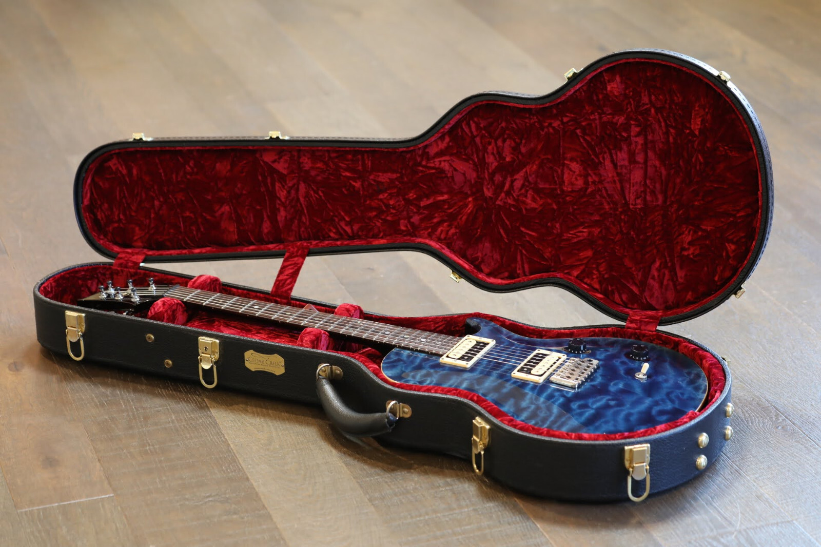 2003 PRS Custom 22 Single-Cut Electric Guitar Whale Blue Quilt 10 Top + Case