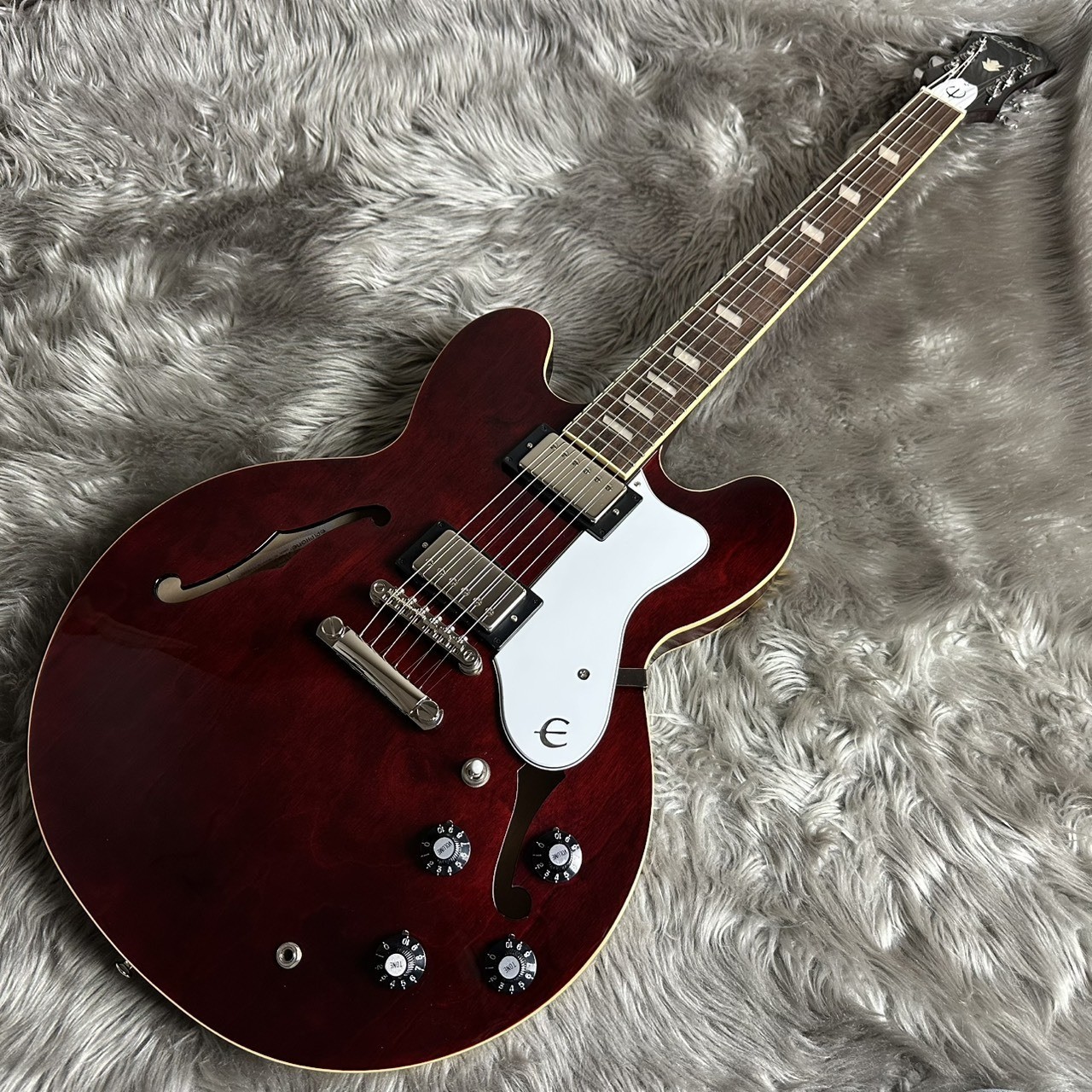 Epiphone Noel Gallagher Riviera Dark Wine Red [Actual image] w/hard case USED