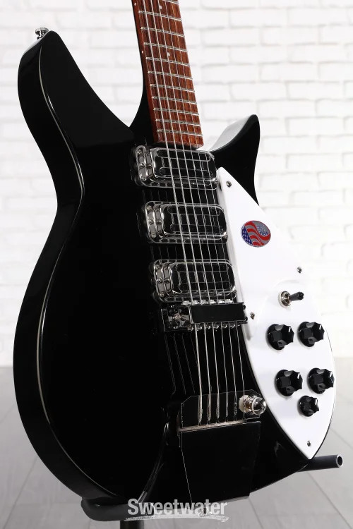 Rickenbacker 325C64 Miami 3 Pickup Semi-Hollow Guitar- Jetglo