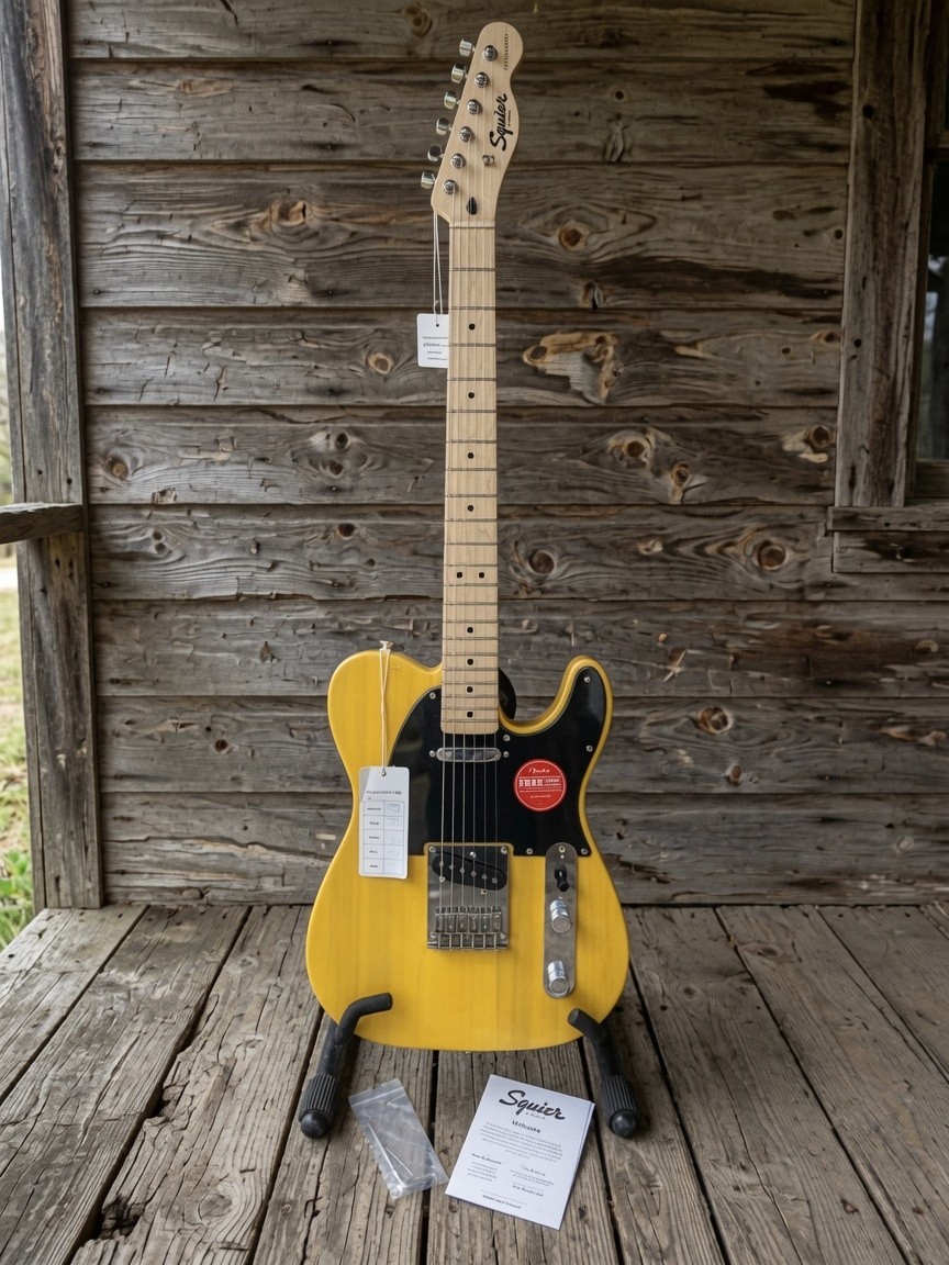 CRACKS!! Fender Squier Sonic TELE BODY UltraViolet Purple Electric Guitar
