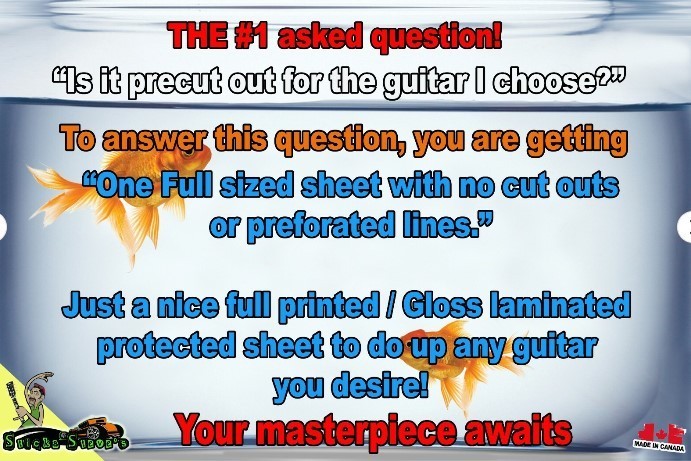 Guitar Skin Axe Wrap Re-skin Bass Reface Jurassic Park Dinosaur Reflection GS080