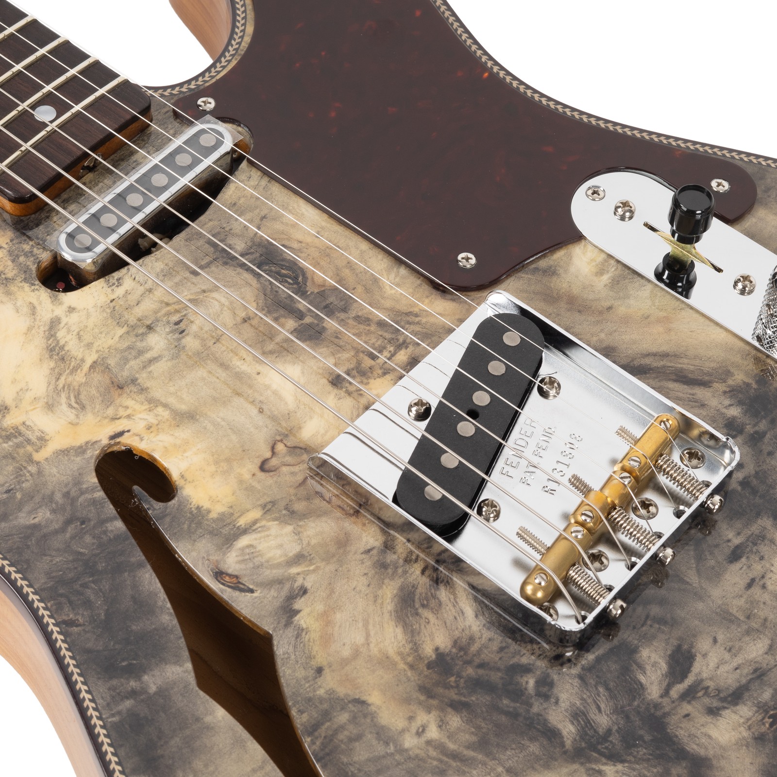 Used Fender Custom Shop Artisan Buckeye Double Esquire NOS – Aged Natural