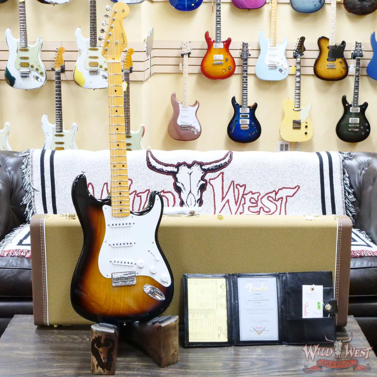 Fender Custom Shop 1955 Hardtail Stratocaster TCP Aged 2 Tone Sunburst
