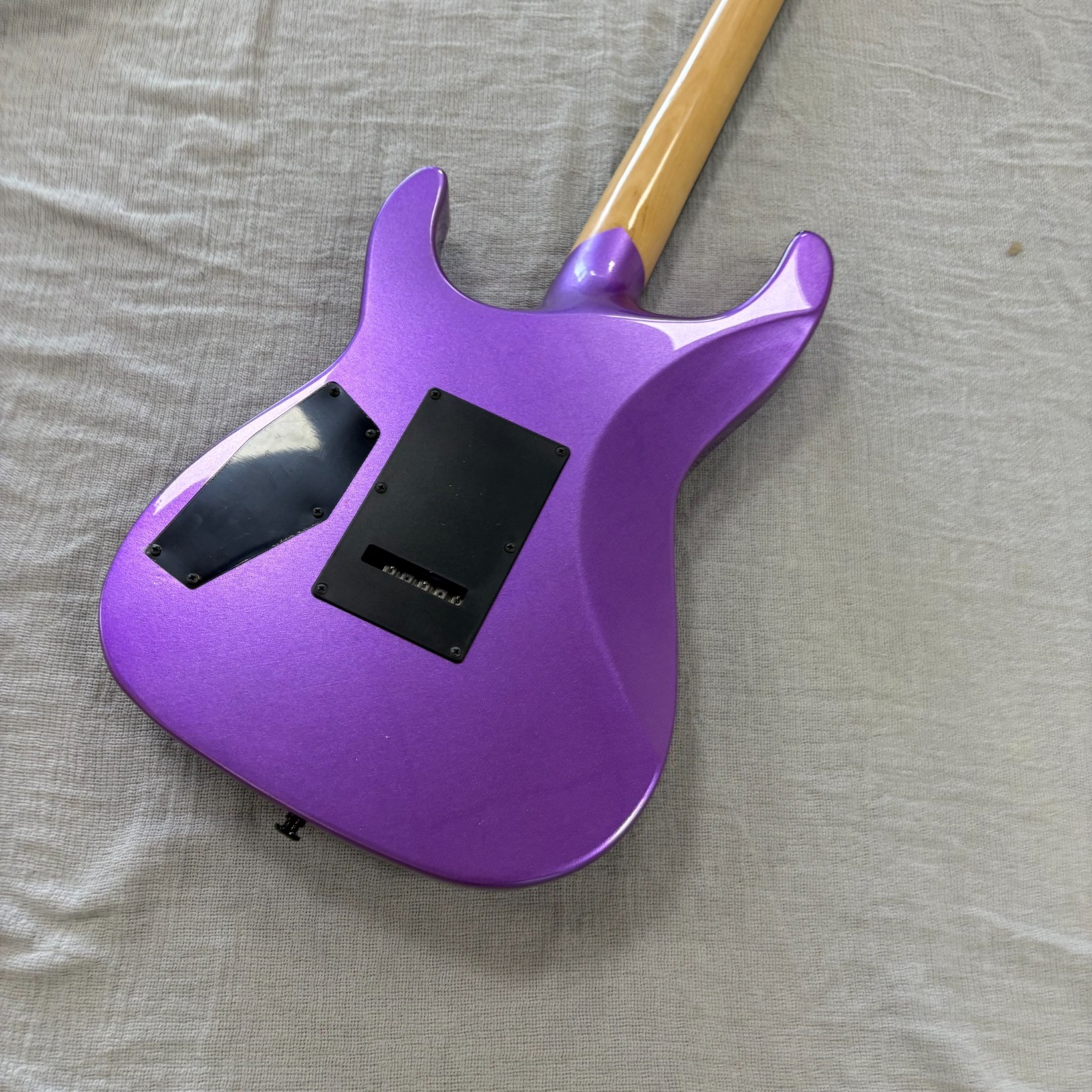 US Warehouse Purple Ouija Kirk Hammett Electric Guitar With Floyd Rose Tremolo