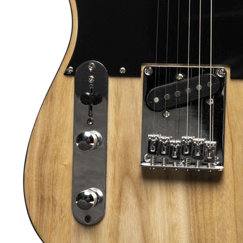 Stagg Standard Series T-Style Solid Body Electric Guitar Natural SET-STD NAT