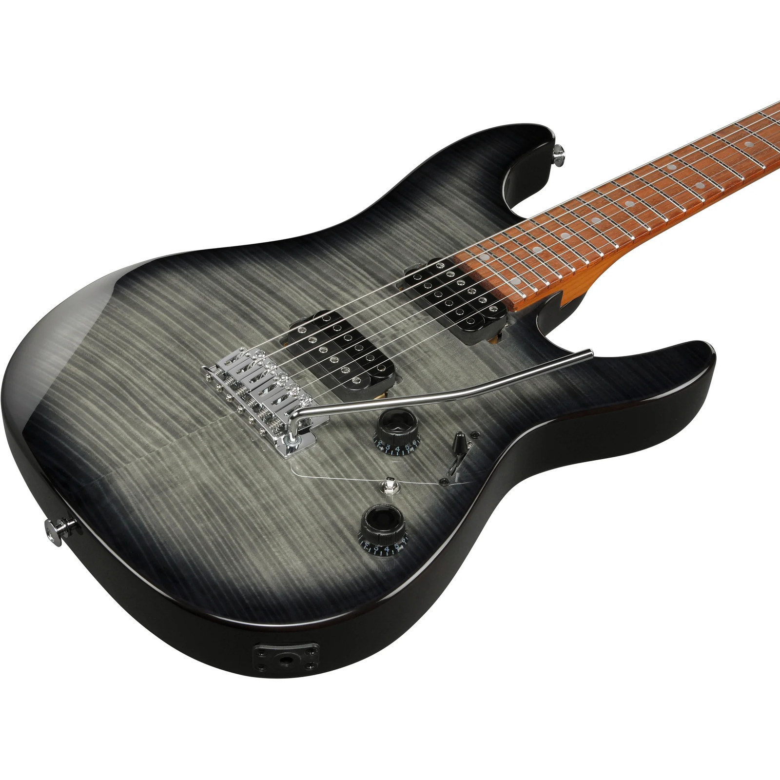 Ibanez AZ24S1F AZ Standard 6-String Electric Guitar – Transparent Black Sunburst