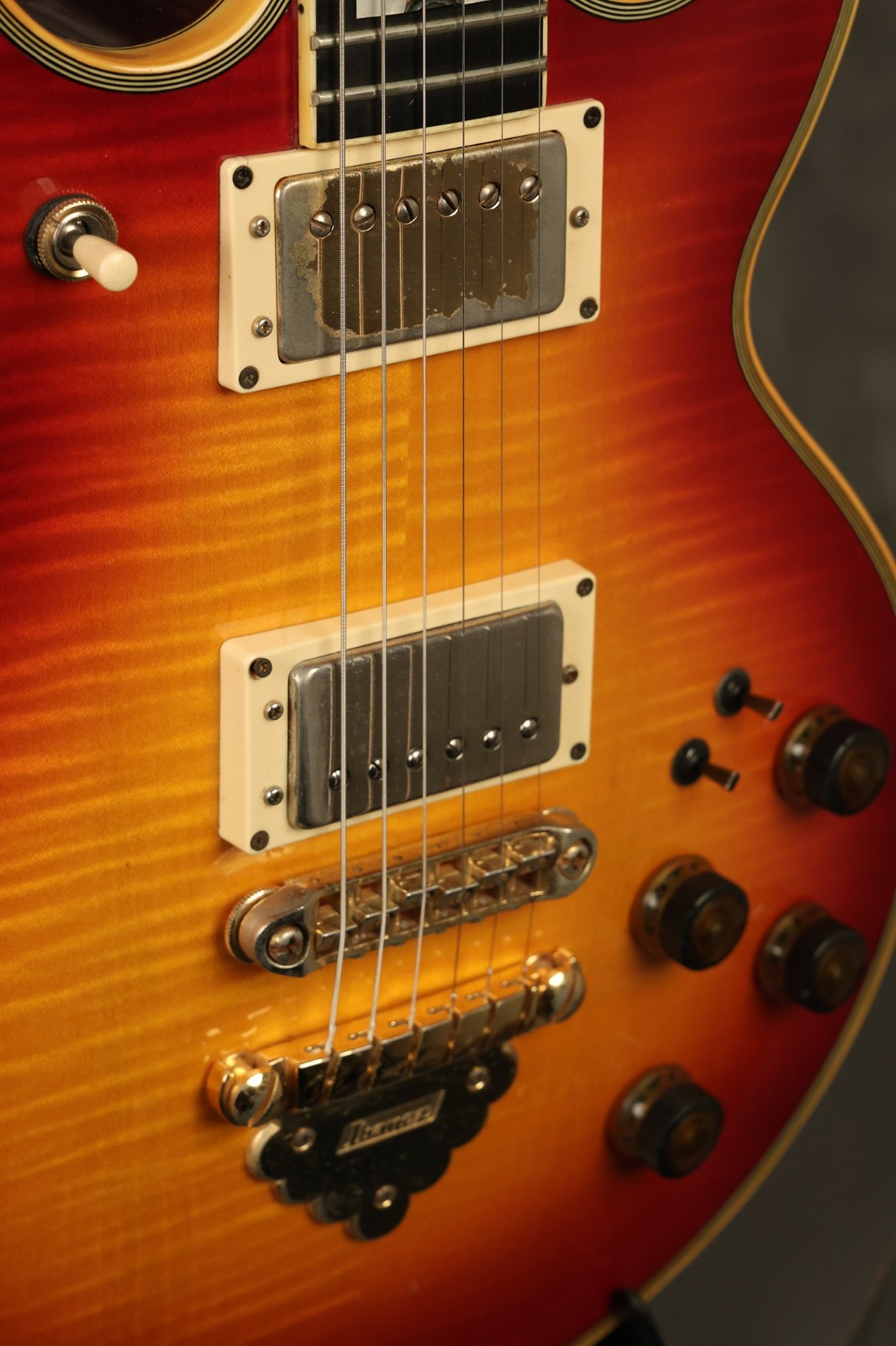 1983 Ibanez Artist AR300 Cherry Sunburst with HIGHLY FIGURED flame maple top