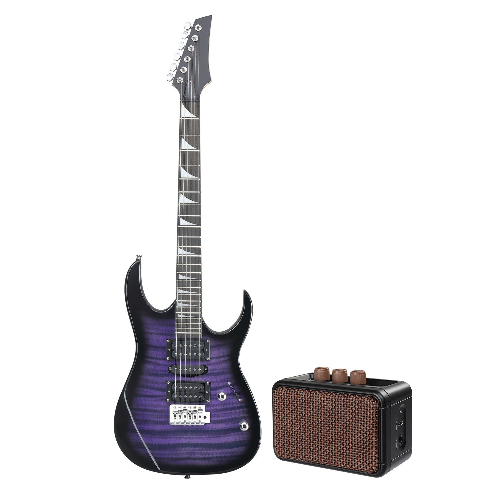 🎸FAST SHIPPING!🎸I Style Electric Guitar +Case/Bag +Cable +Strap!