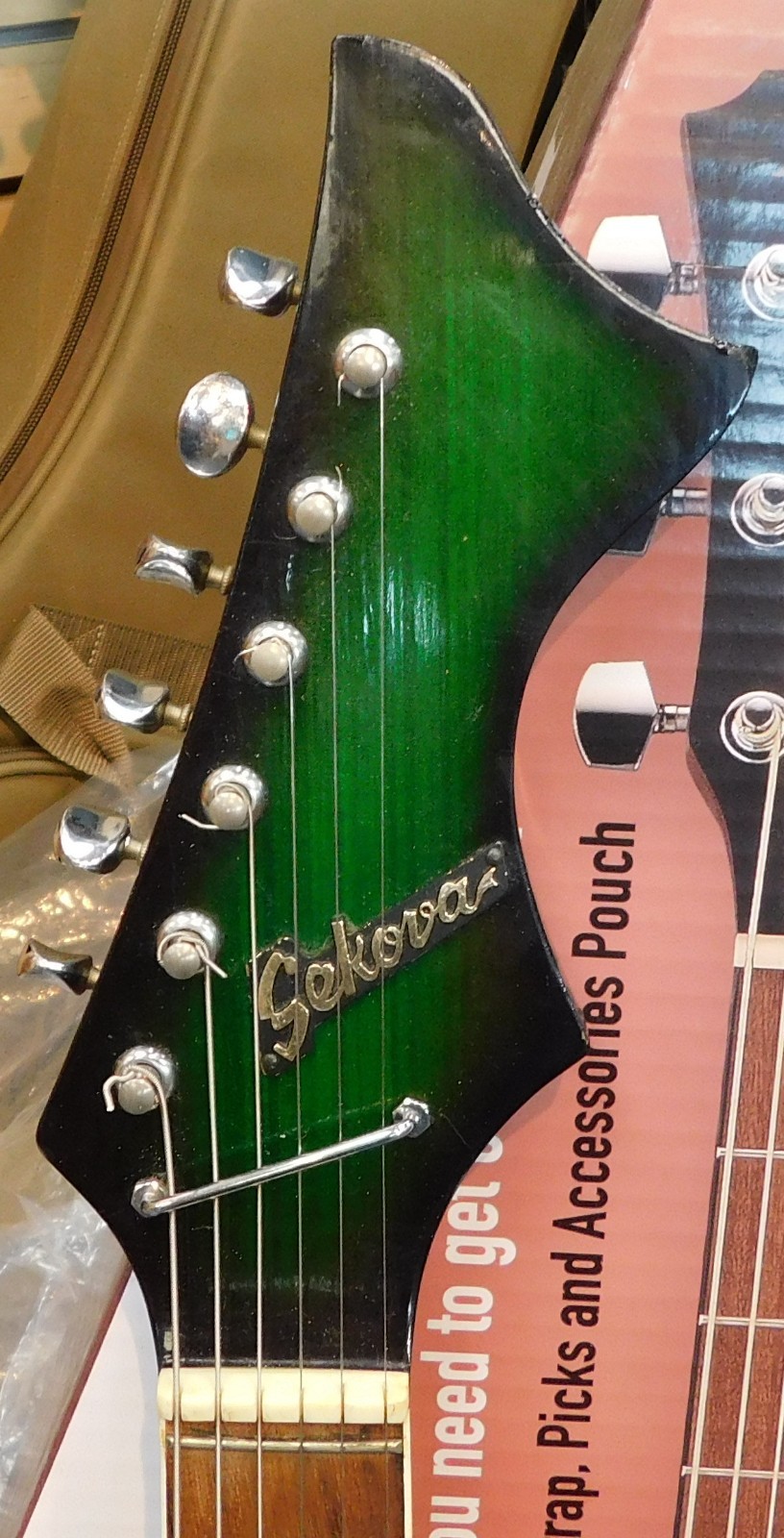 Vintage 60’s Sekova Hollow Body Electric Guitar with Tremolo