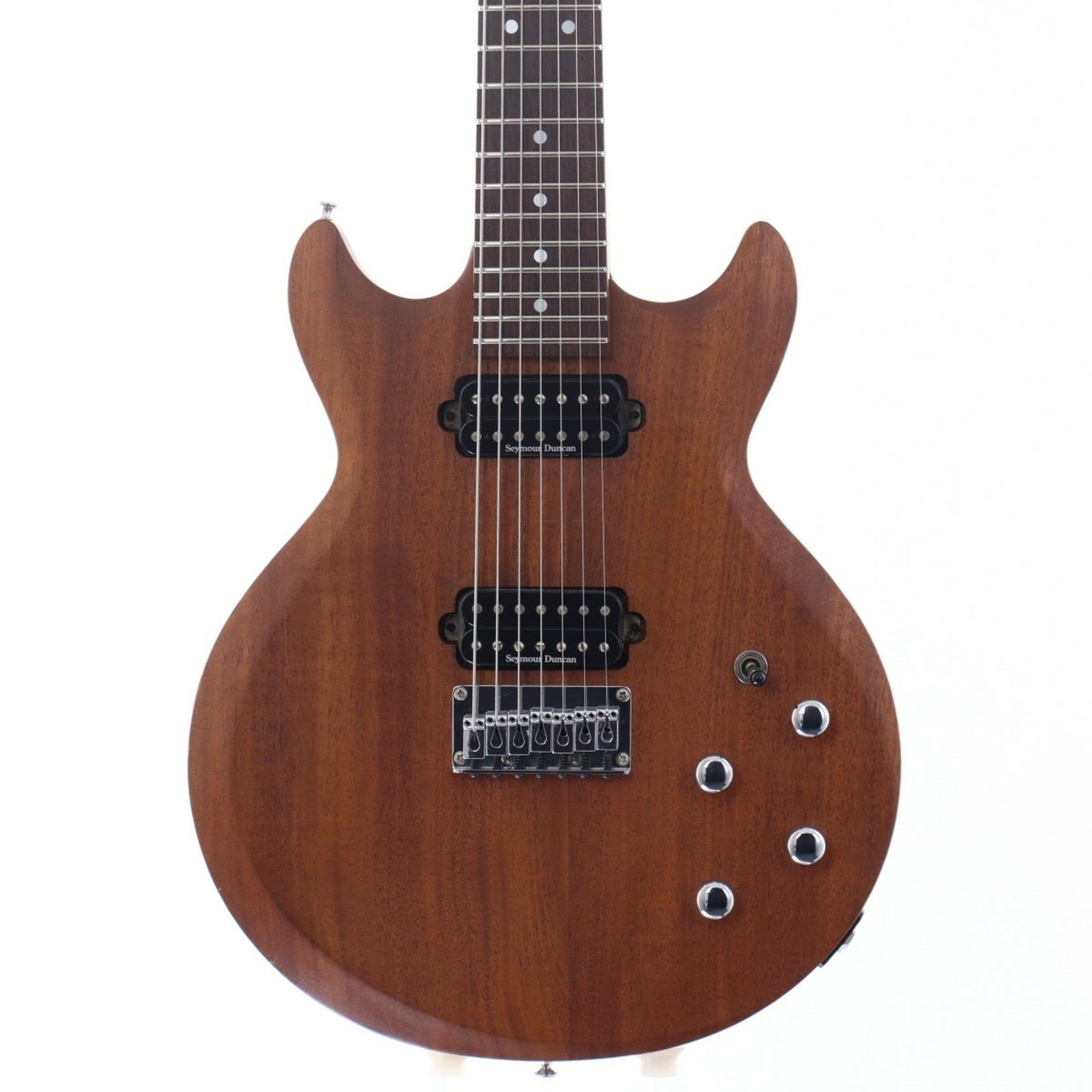 Ibanez AX7521 Mod Stained Oil Used 2000 Mahogany Body 7-String w/Soft Case