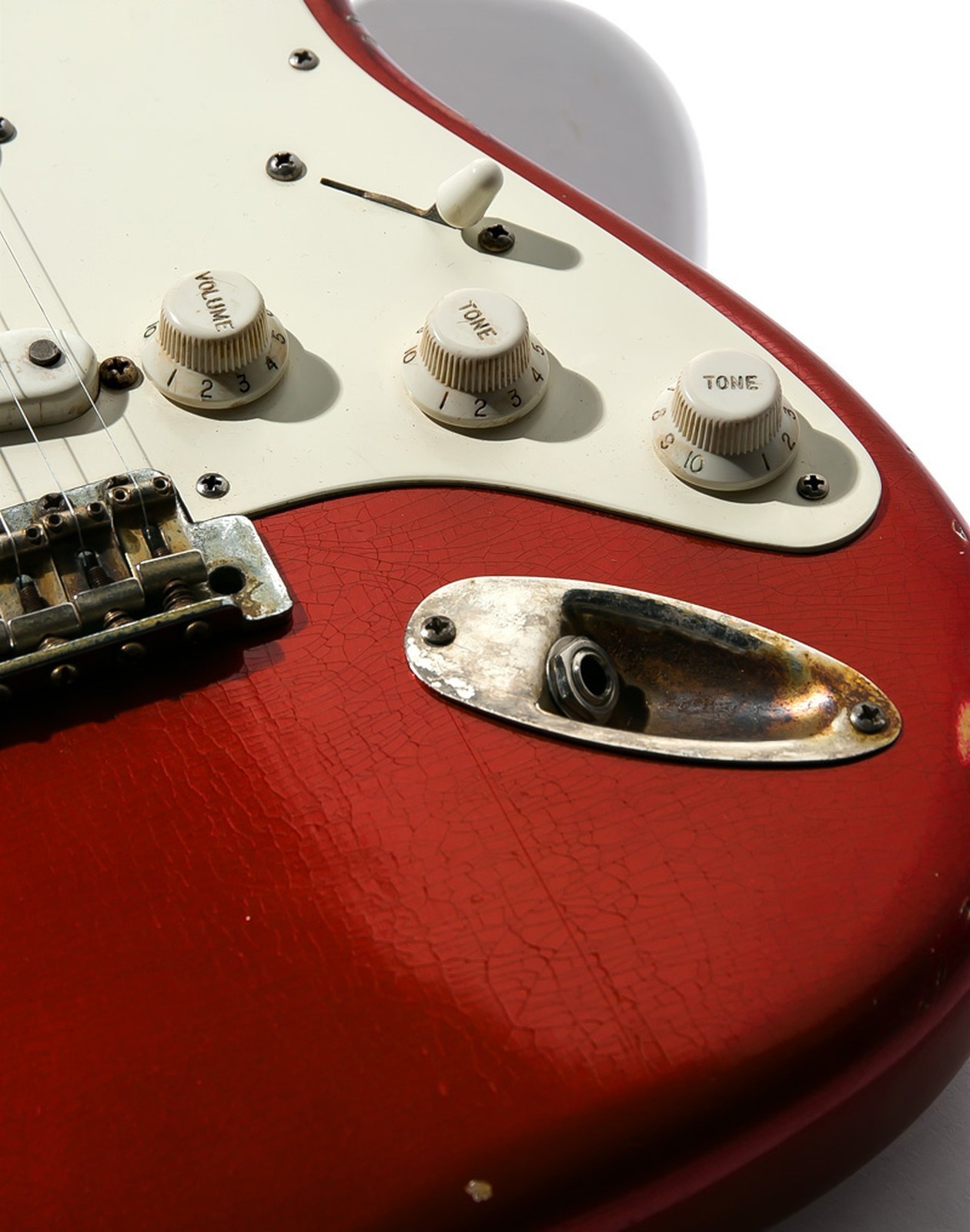 Jimmy Wallace ST Used Alder body Candy Apple Red Aged w/Hard case