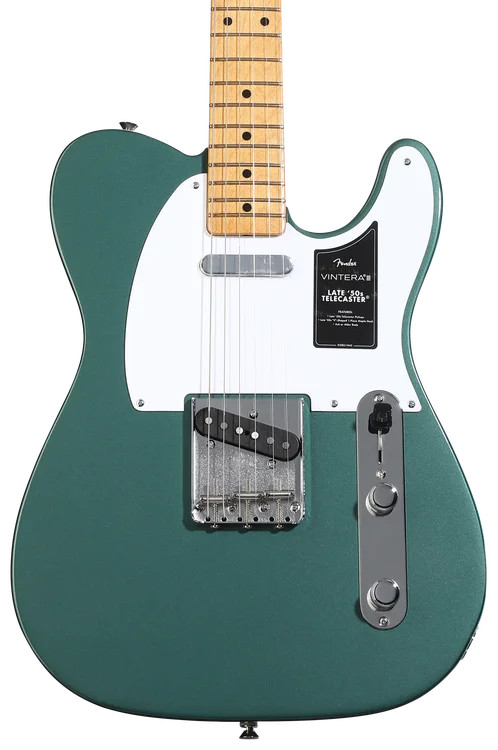Fender Vintera III Late ’50s Telecaster Electric Guitar – Sherwood Green