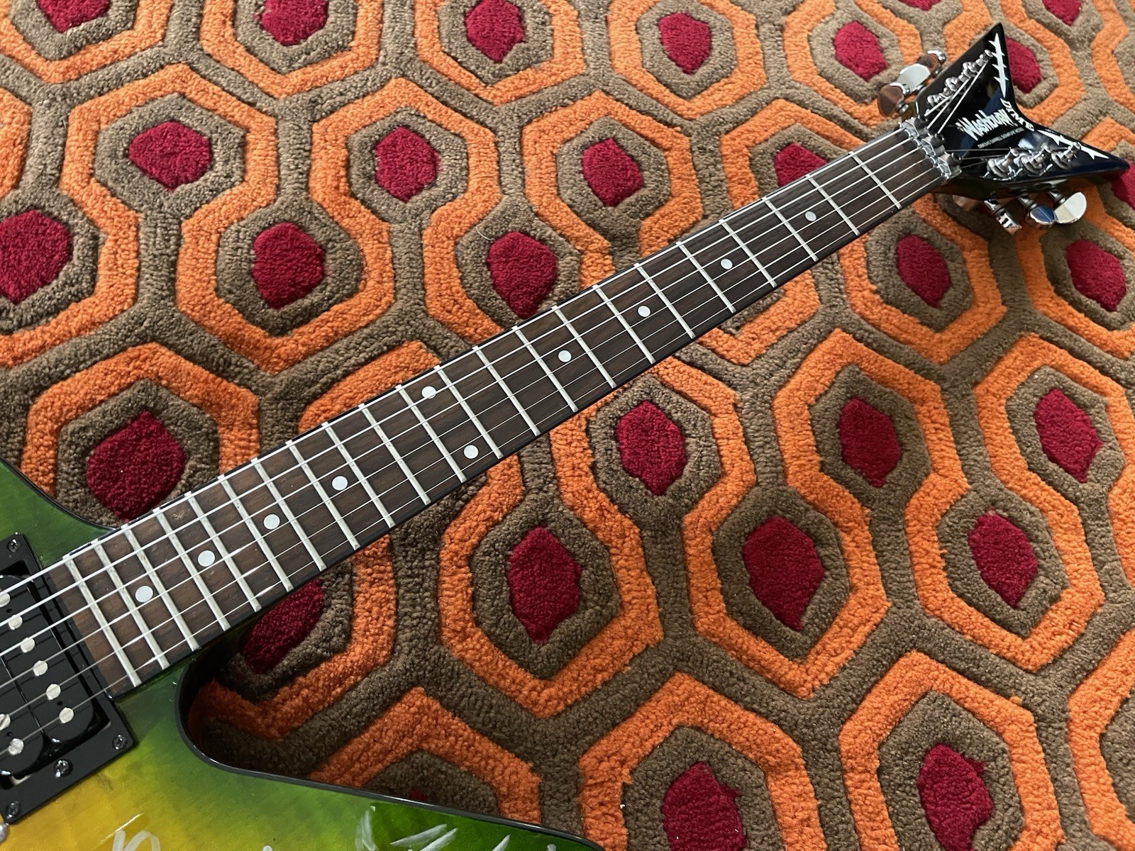 WASHBURN DIMEBAG DARRELL DIME SLIME 333 SIGNED GUITAR VINNIE PAUL DAMAGEPLAN