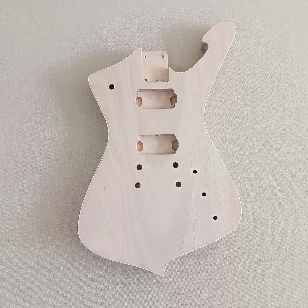6 String DIY CR hardware Electric Guitar Kit Mahogany Body Rosewood Fretboard