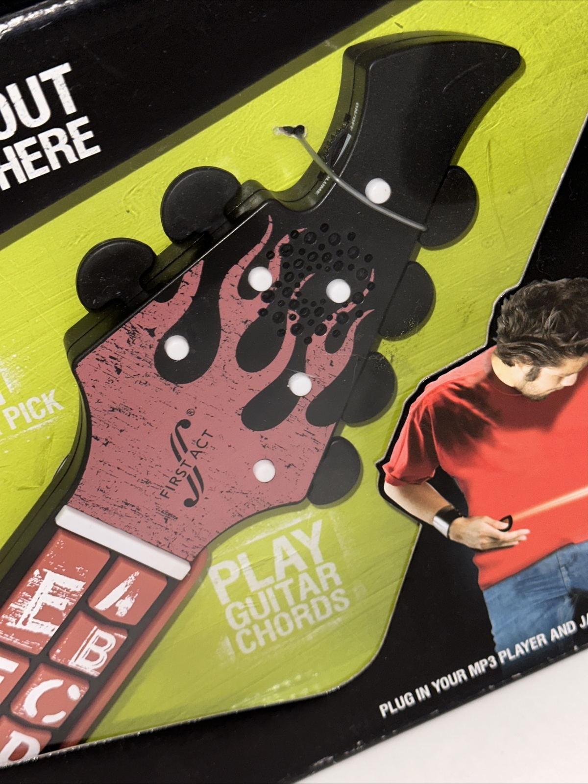 First Act Virtual Electric Guitar Music Learning Toy Plug In Your MP3 Player