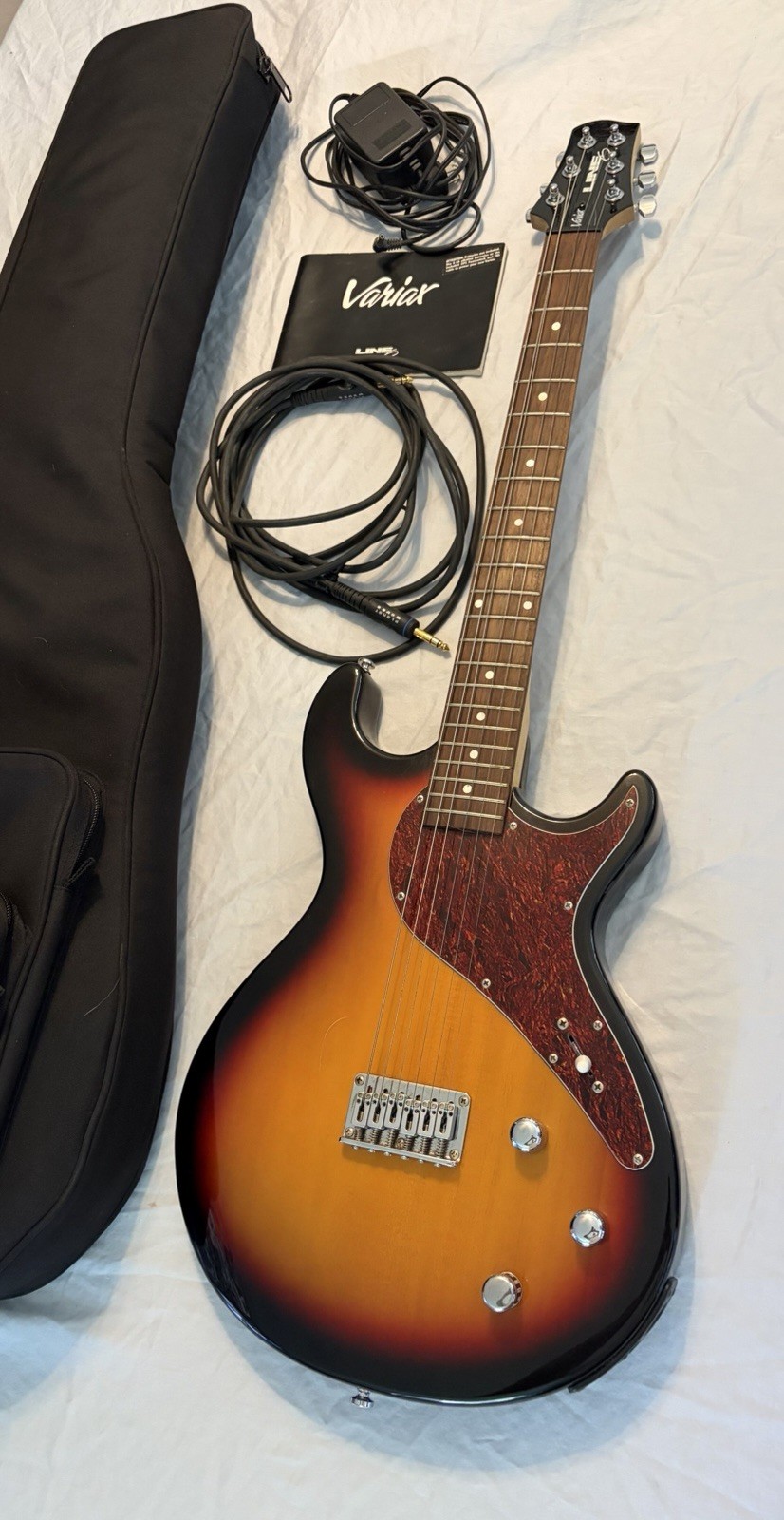 Line 6 Variax 500 Sunburst 2002 Electric Guitar w/ Accessories & Case BEAUTY!