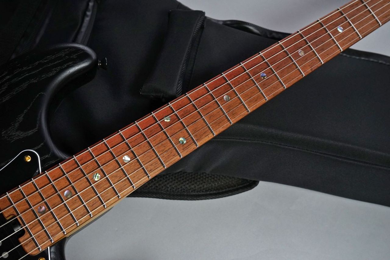 HISTORY HST Ash/Black Open Pore Electric Guitar, 25.5″ Scale Used