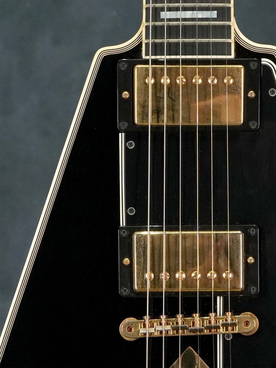 Gibson Custom Shop Flying V Custom Ebony Richlite Fingerboard Electric Guitar