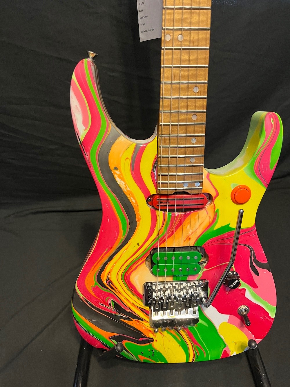 Funk Guitars USA Triple S Series Super Strat Guitar Multi-Swirl Finish