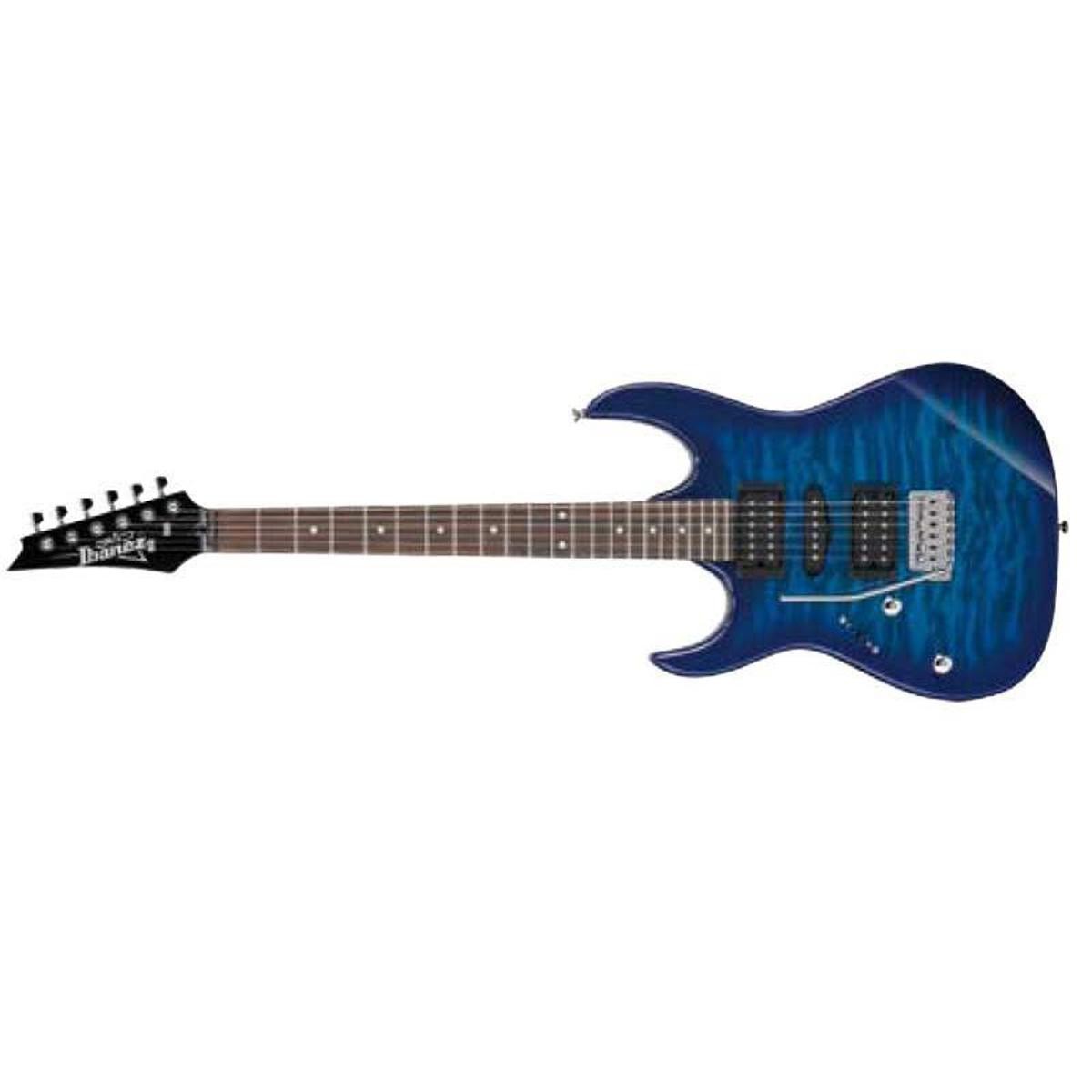Ibanez Gio GRX70QAL Left-Handed Electric Guitar, Jatoba Fingerboard,Blue Burst
