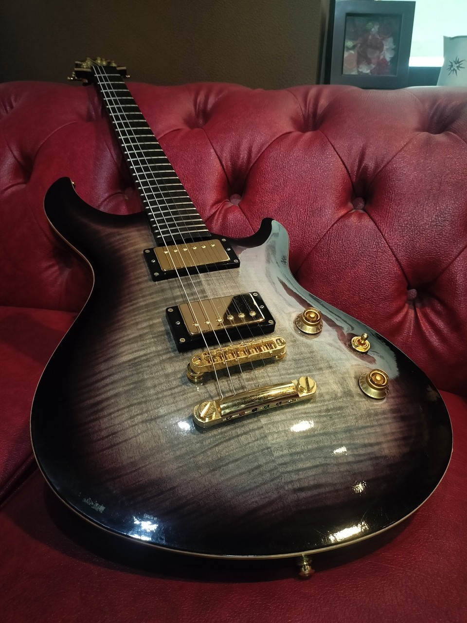 Edwards E-MYSTIQUE Flame Maple ESP H-3 Ebony Used