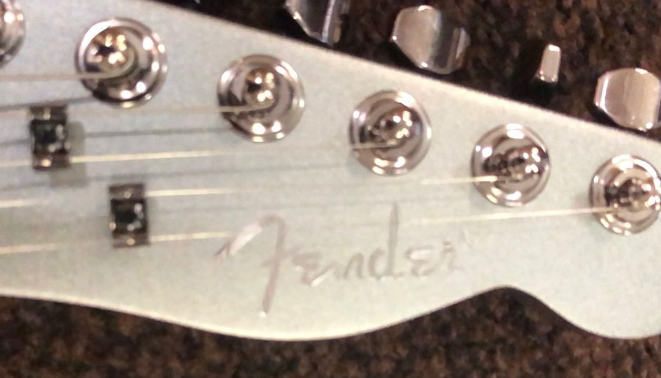 Fender Esquire Celtic Custom Edition Silver Telecaster Electric Guitar-USED