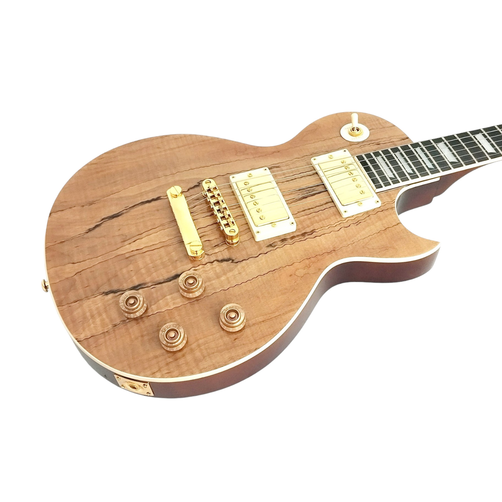 Products Haze SEG227GC Spalted Maple Veneer HLP Electric Guitars