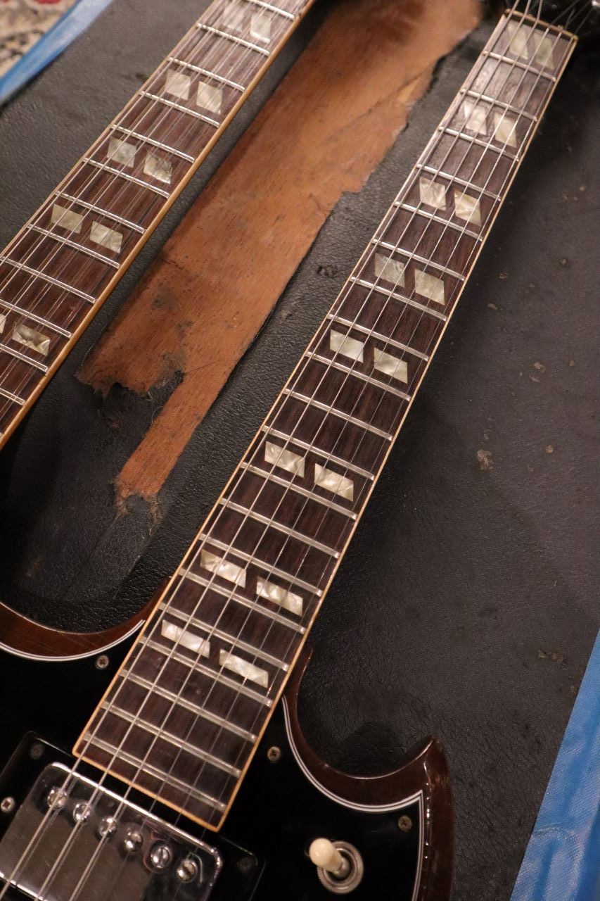 Gibson EDS-1275 Double Neck MID 70S MOD ~walnut~ Used Electric Guitar 1970