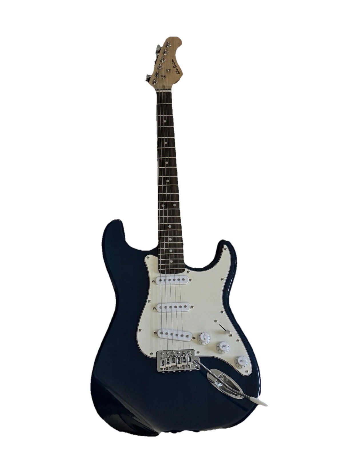 Glen Burton Stratocaster Style Electric Guitar deep Metallic Blue. W/AMP