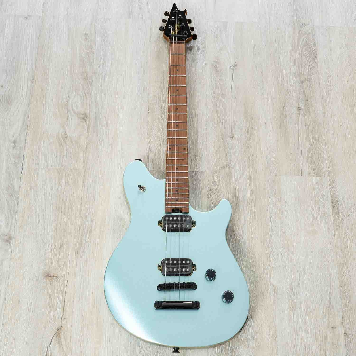 EVH Wolfgang Standard T.O.M. Guitar, Baked Maple Neck, Sea Foam Pearl Metallic