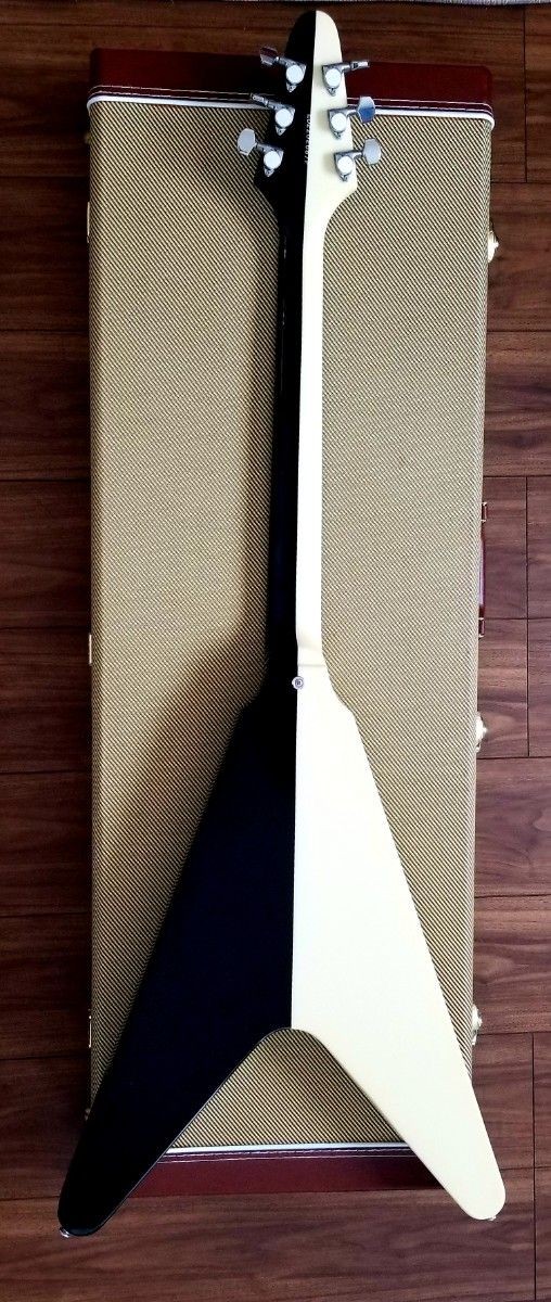 Edwards Flying V E-FV-DOT Michael Mahogany Humbucker Guitar Good