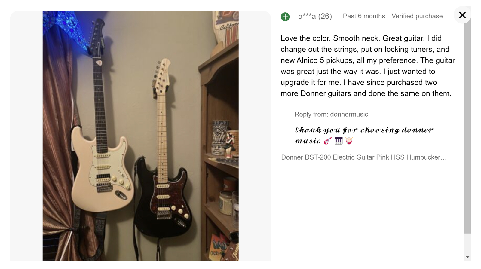 🎸 Donner DST-200 Electric Guitar With Gig Bag HSS Pickups Coil Spilt Solid Body