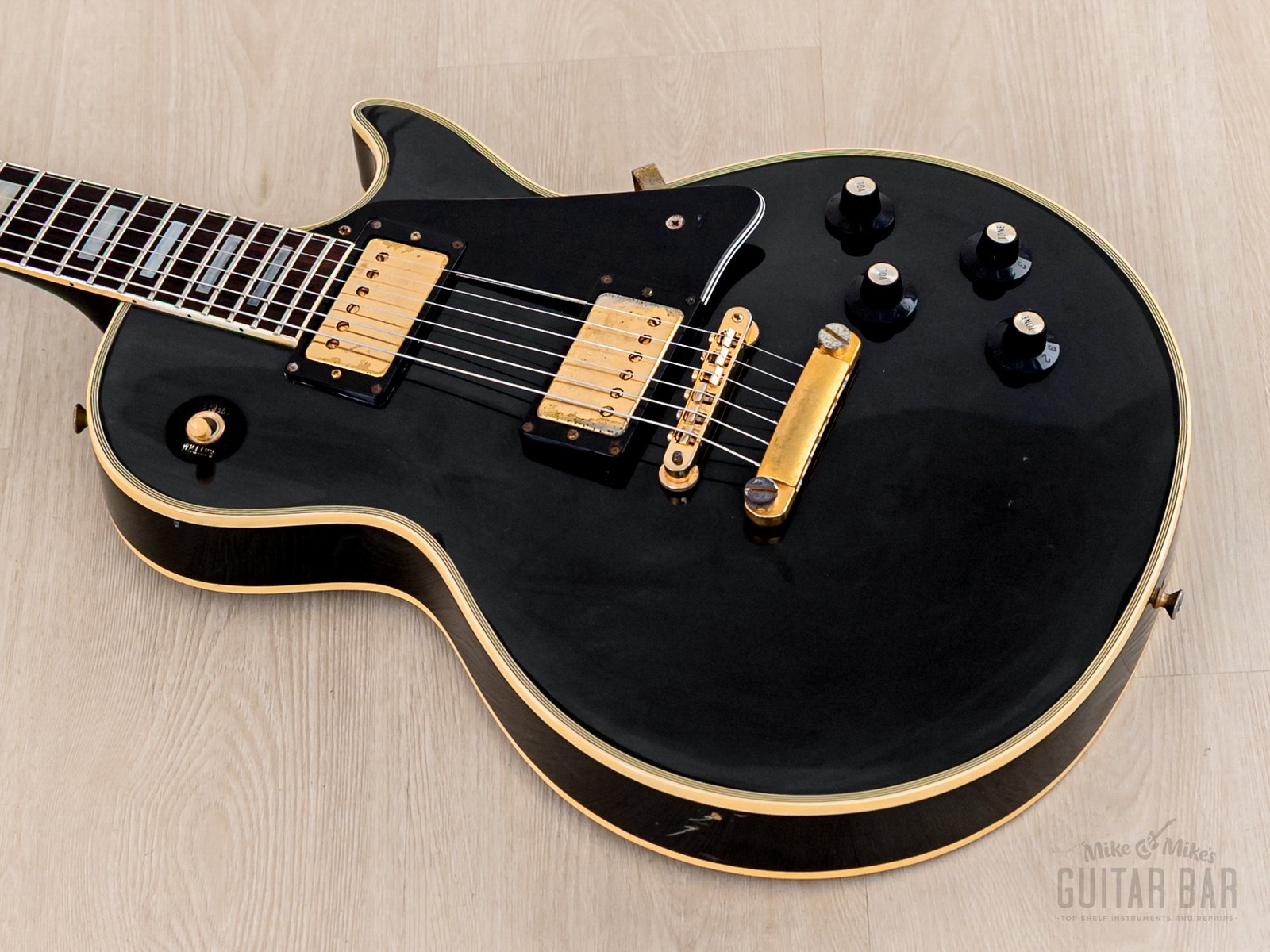 1985 Greco EGC68-500 Custom Black Beauty Vintage Guitar w/ Case, Japan