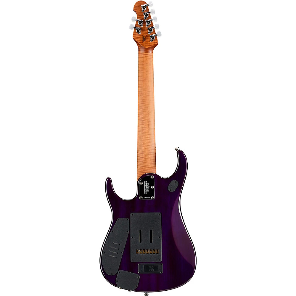 Ernie Ball Music Man JP15 7 7-String Flamed Maple Top Guitar Purple Nebula
