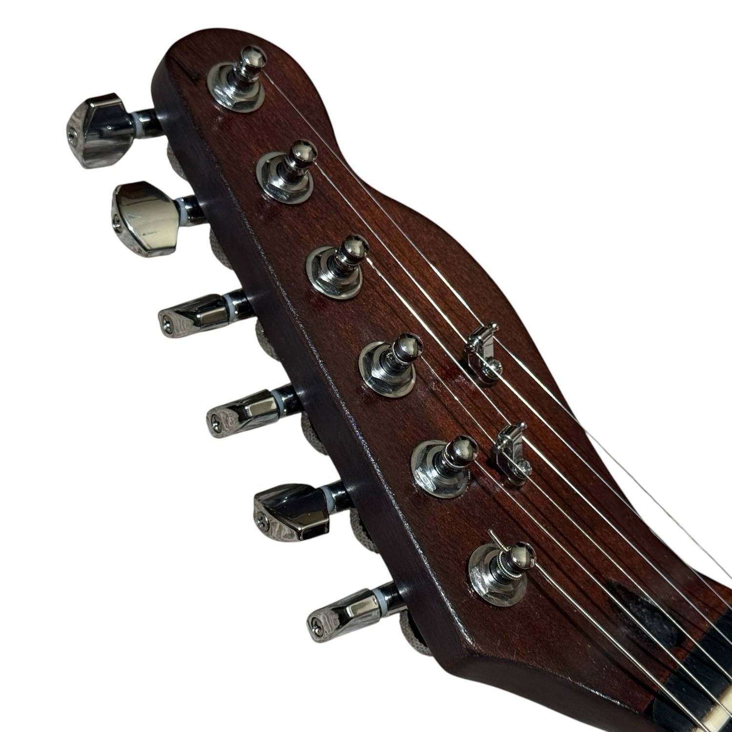 Custom T-Style Electric Guitar Satin Brown DiMarzio Artec Guyker Tuners