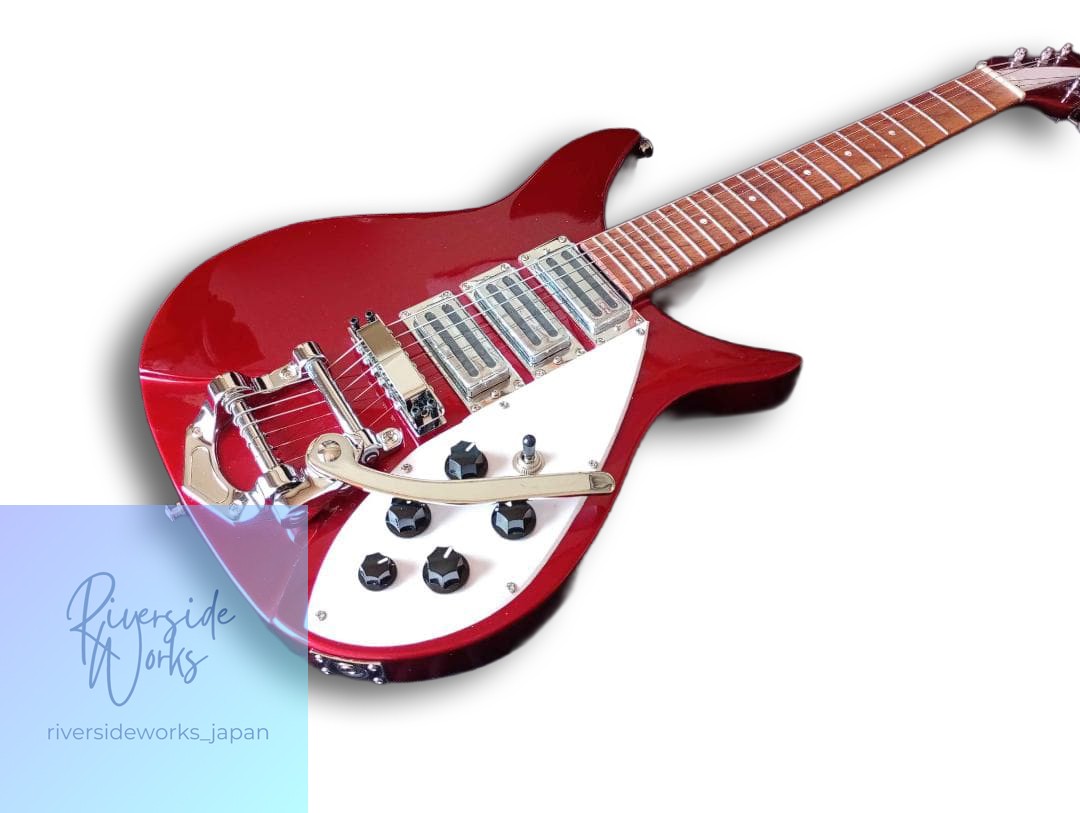 Rickenbacker Type Guitar Wine Red Color