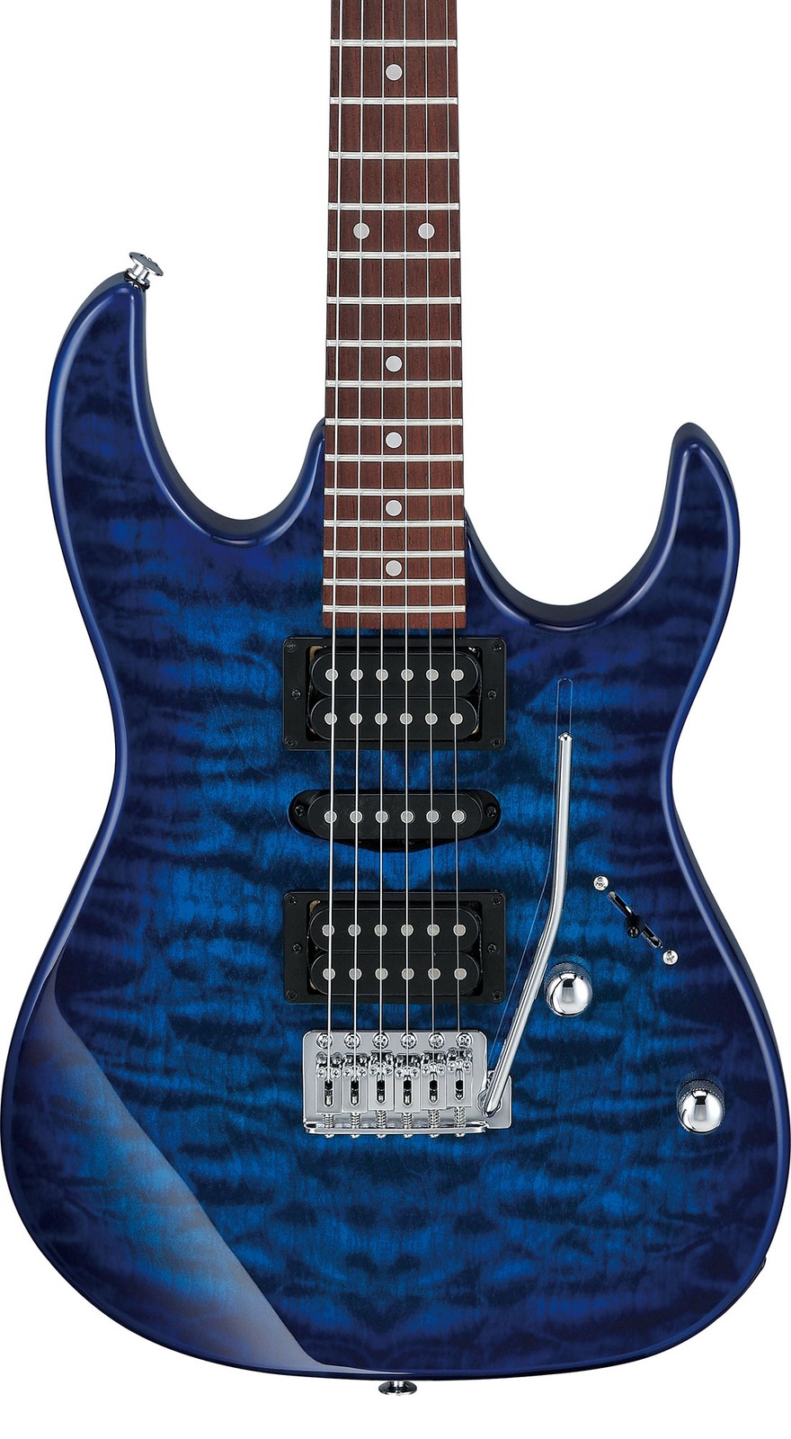 Ibanez GRX70QA RG Gio Electric Guitar – Transparent Blue Burst
