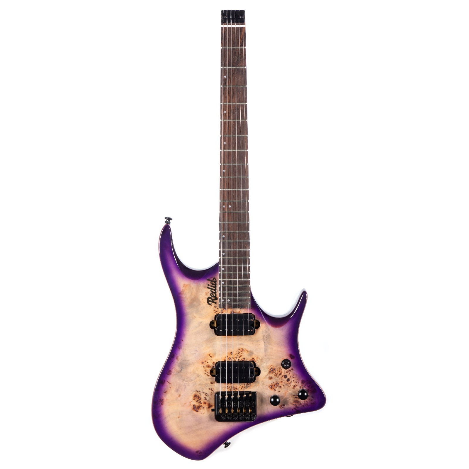 Redid Headless Solid Body Electric Guitar 6 String Classic Design