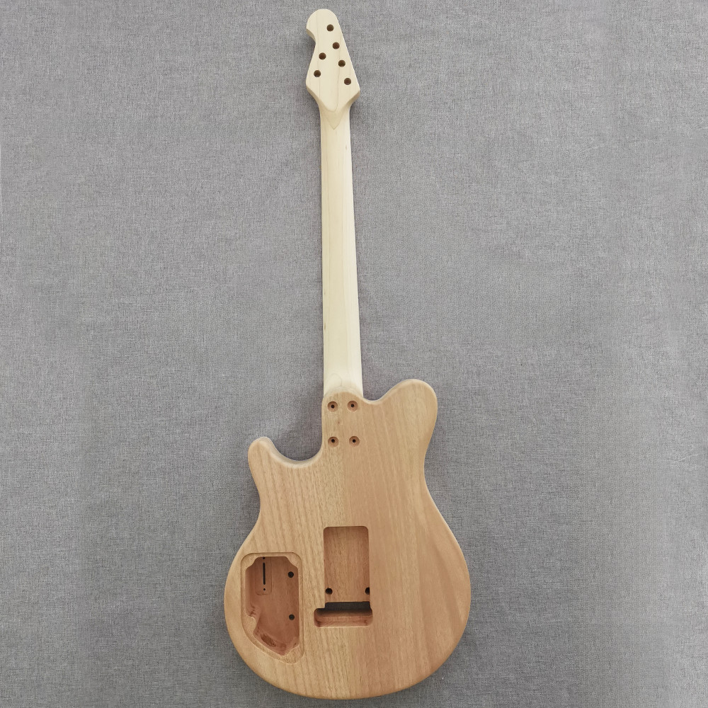 DIY unfinsh Electric Guitar Kit Canadian Maple Neck CR part bolt-on CR part 22F