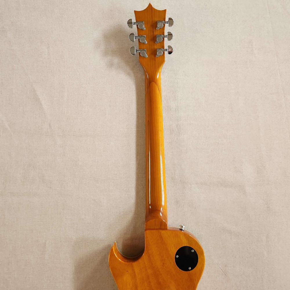 Electric Guitar Maple Fretboard Abalone Inlay Set In Fixed Bridge in Rainbow
